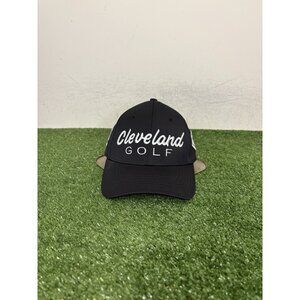 Cleveland Golf hat cap strap back black white lighweight moisture wicking mens